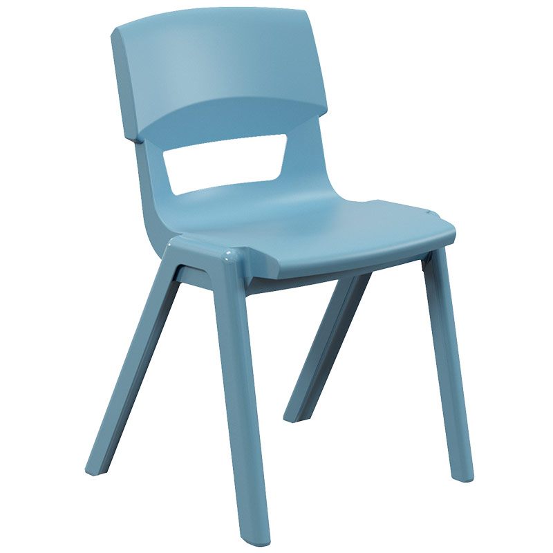 Postura+ One-Piece Plastic School Chair Size 6 - Powder Blue