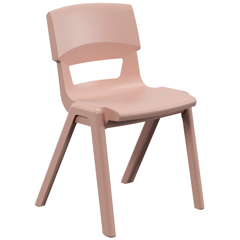 Postura+ One-Piece Plastic School Chair Size 6 - Rose Blossom