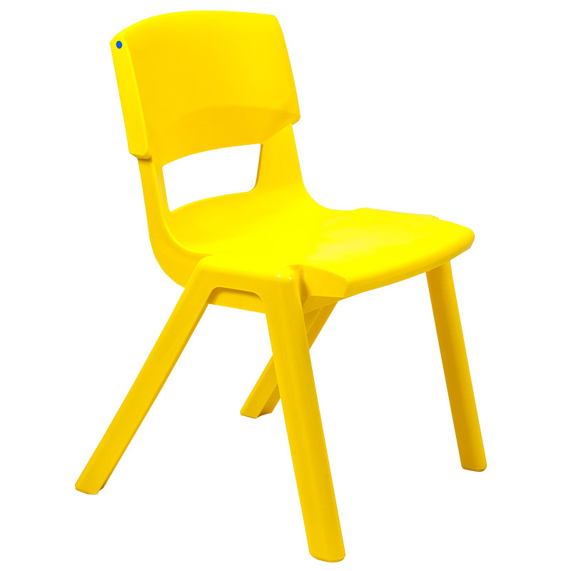 Postura+ One-Piece Plastic School Chair Size 6 - Sun Yellow