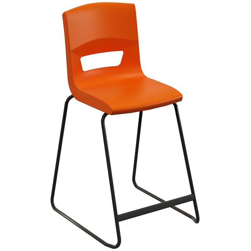 Postura+ High Chair - Tangerine Fizz - 610mm Seat Height