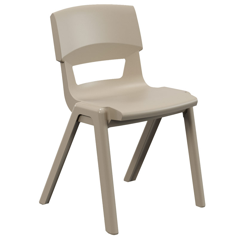 Postura+ One-Piece Plastic School Chair Size 6 - Light Sand