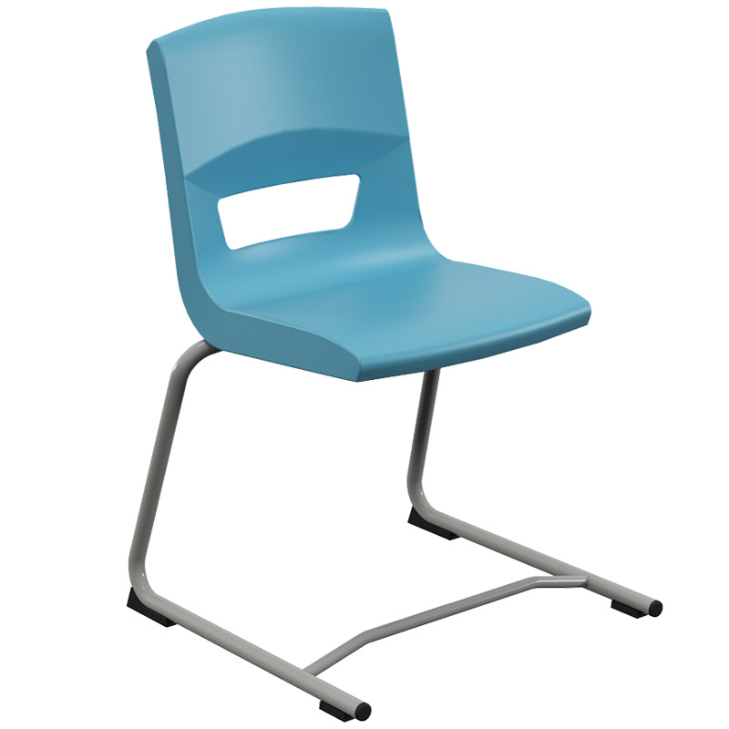 Postura+ Reverse Cantilever Chair - Aqua Blue 