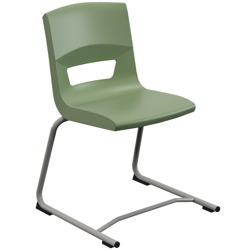 Postura+ Reverse Cantilever Chair - Moss Green 