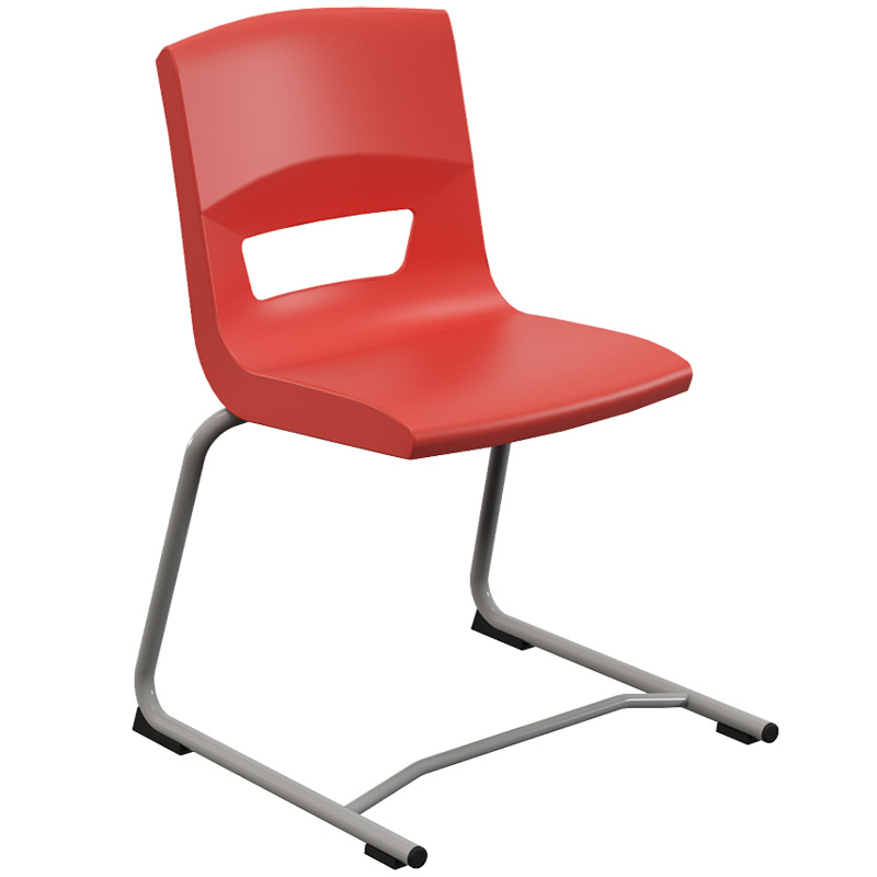 Postura+ Reverse Cantilever Chair - Poppy Red 
