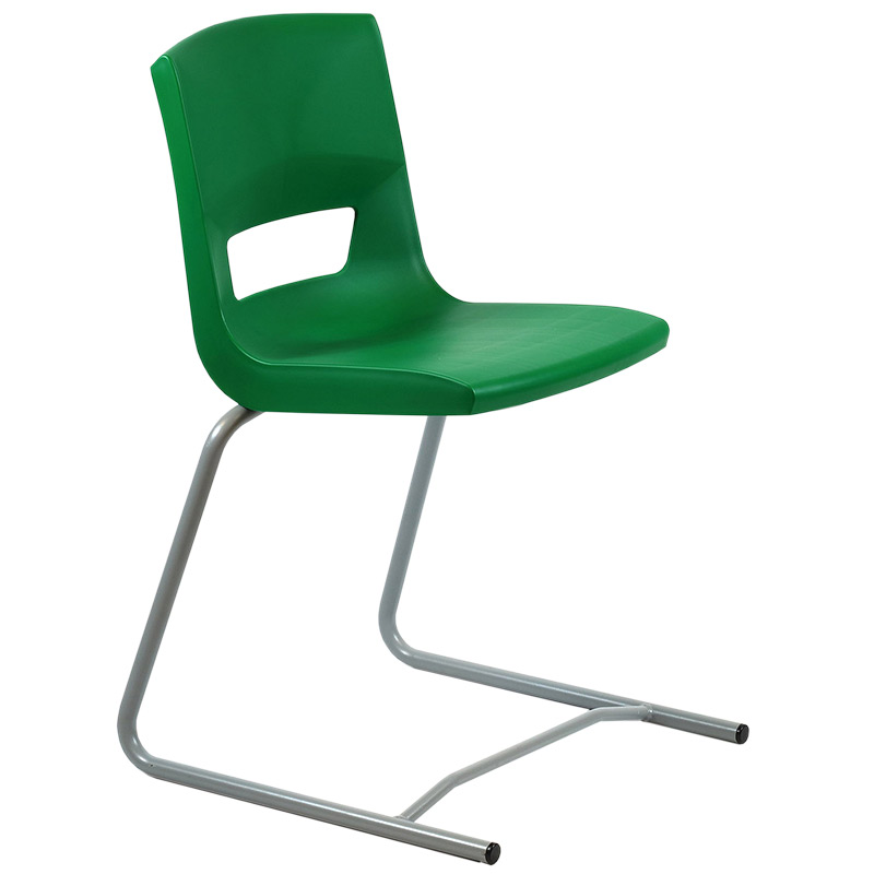 Postura+ Reverse Cantilever Chair - Forest Green 