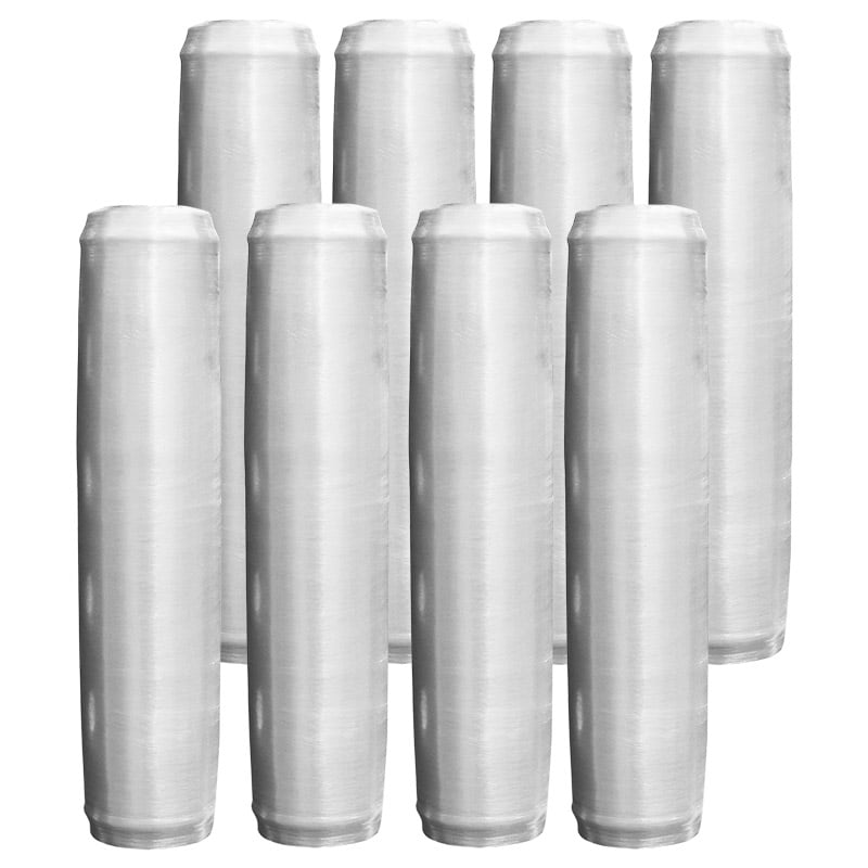 Grip Film Premium Pre-stretched Wrapping Film - Pack of 8, 400mm x 420m Rolls