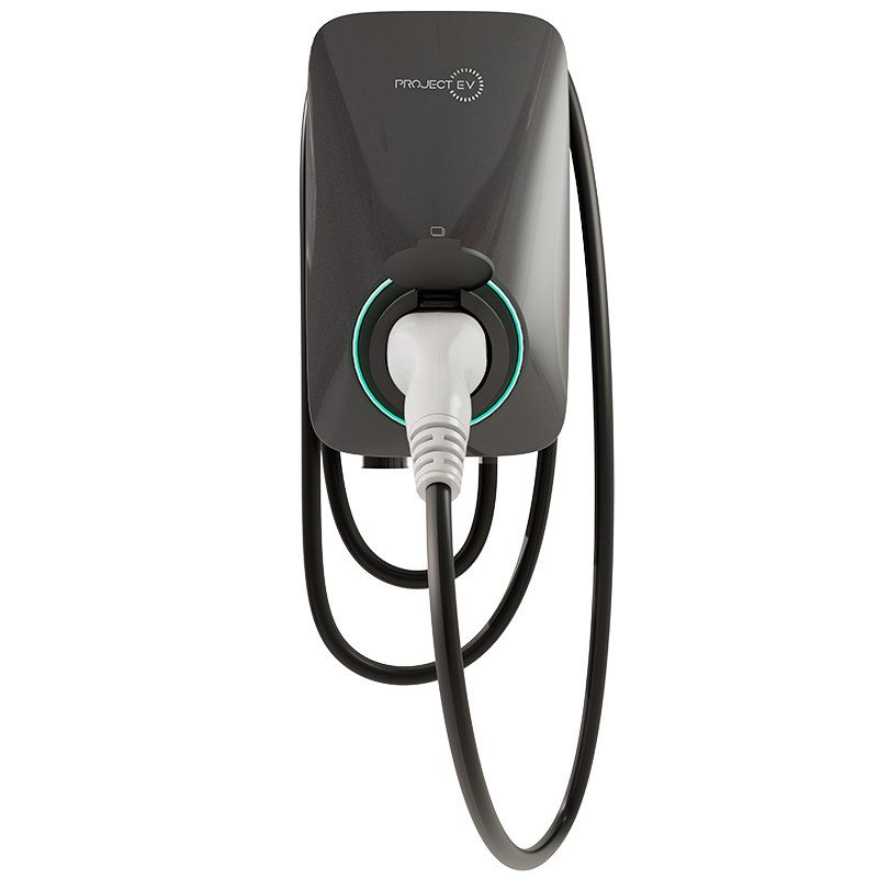 Project EV Apex 22kW AC Electric Vehicle Charger 4G Connectivity - 5m Cable - Tethered