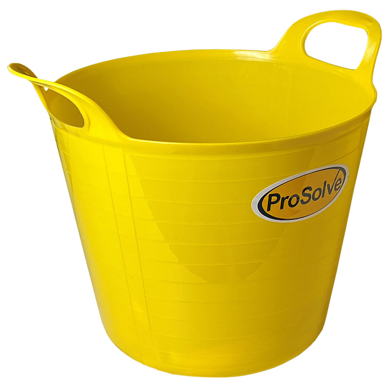 ProSolve™ 42L Yellow Flexible Trug Tub - Pack of 10