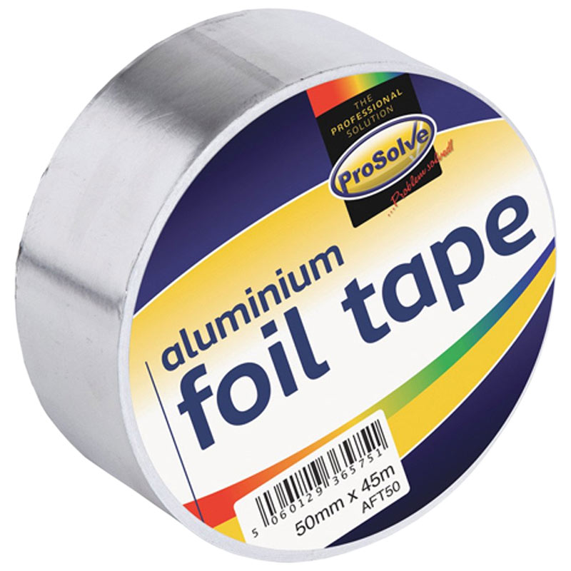 ProSolve Aluminium Foil Tape - 50mm x 45m - Silver - Pack of 24