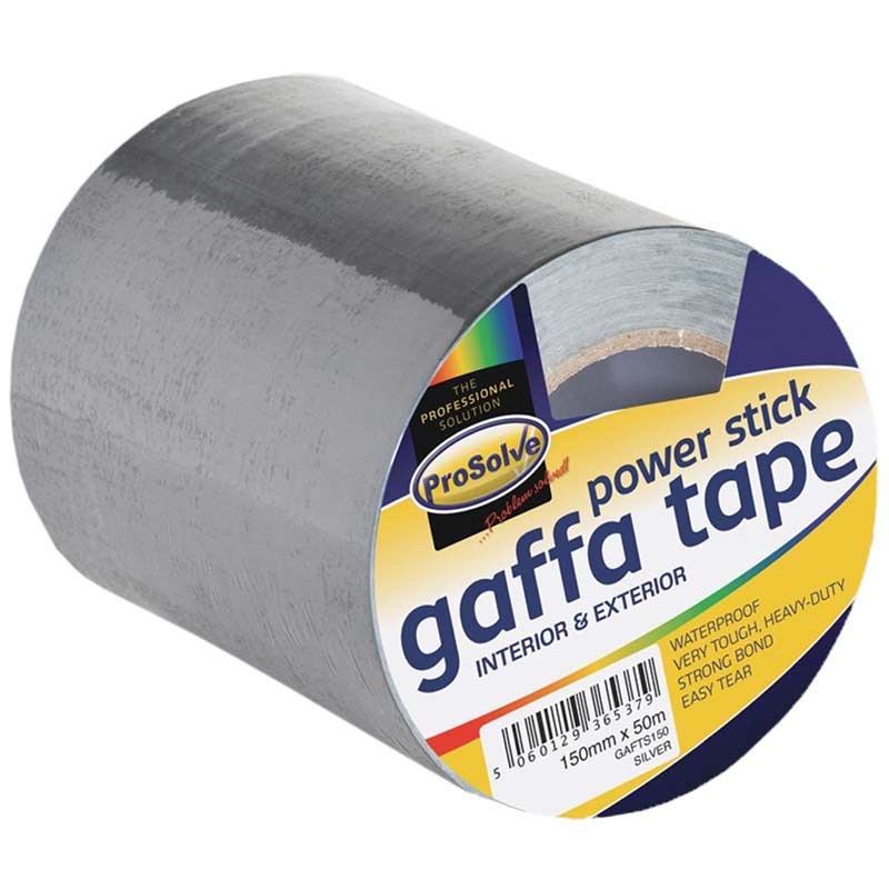 ProSolve Gaffa Tape - 150mm x 50m - Silver - Pack of 8