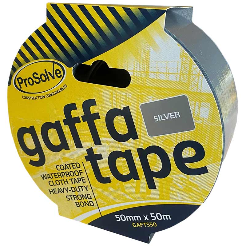 ProSolve Gaffa Tape - 50mm x 50m - Silver - Pack of 24