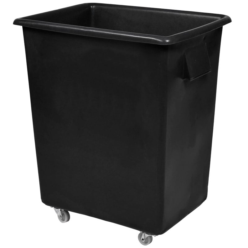 150L Bar Truck - Black Recycled Plastic Polymer - 750 x 615 x 455mm - Four 50mm nylon swivel castors