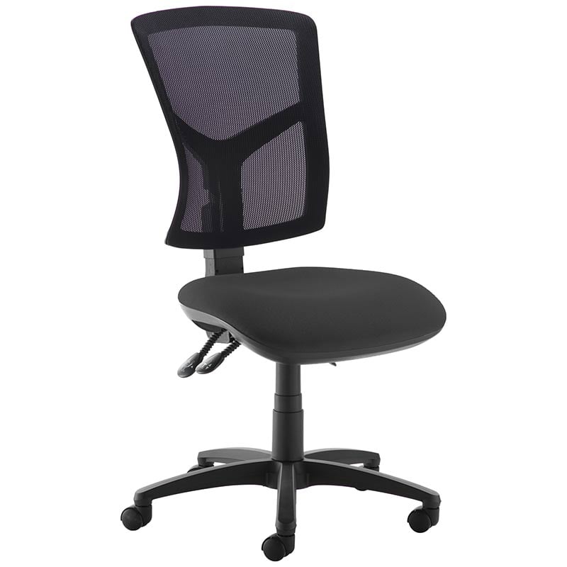Senza Mesh Back Office Chair with Padded Seat and No Arms