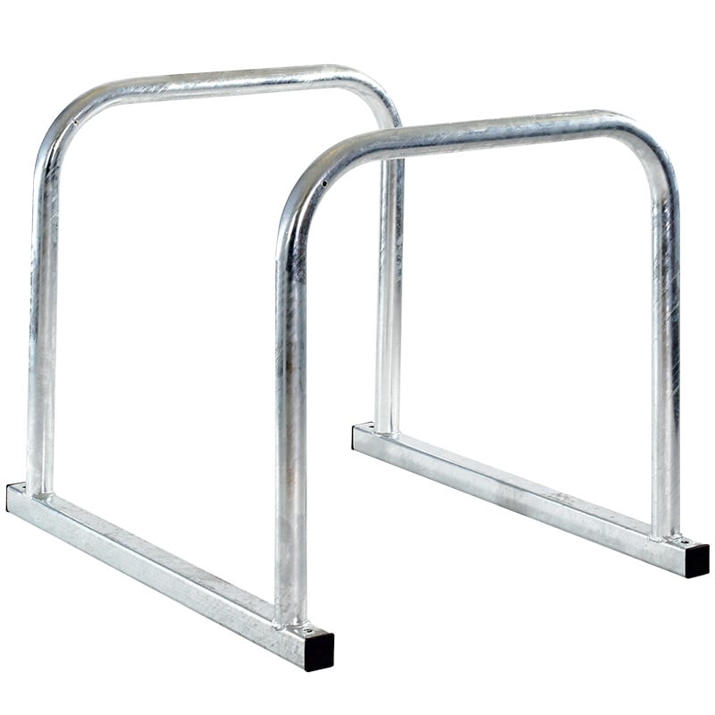 Sheffield Toast Bike Rack - 2 Hoop - Galvanised