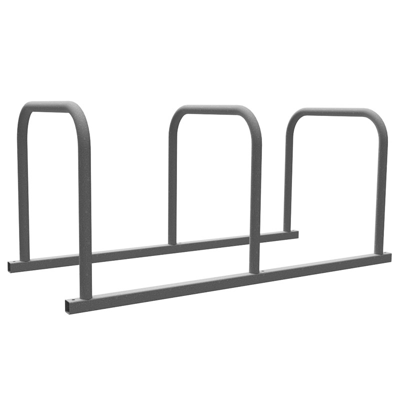 Sheffield Toast Bike Rack - 3 Hoop - Galvanised