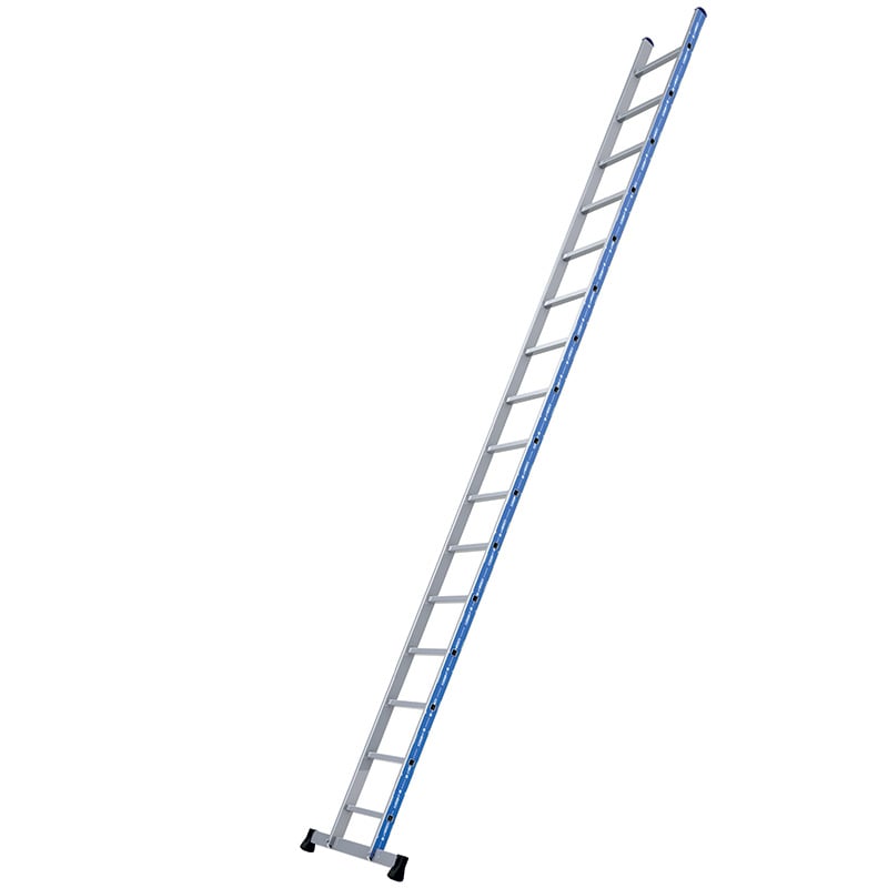 Slip Resistant Aluminium Ladder with Stabilisers - 16 Tread