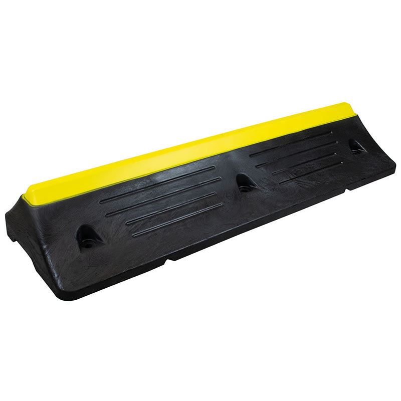 TRAFFIC-LINE HGV Wheel Stop - Black 100% Recycled PVC - 150 x 1000 x 300mm