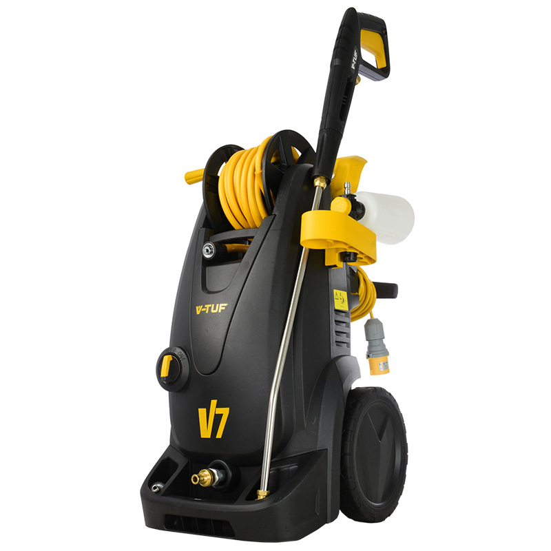 V-TUF V7 110v 150bar Electric Pressure Washer - 10m Hose Reel 