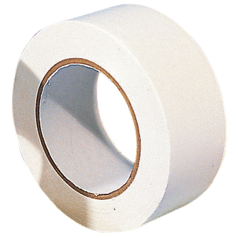 White PVC Line Marking Floor Tape - 50mm x 33m Roll