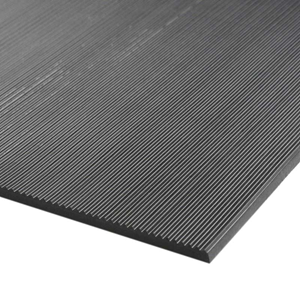 Standard Fine Fluted Rubber Matting - 6mm thick 10m x 1200mm